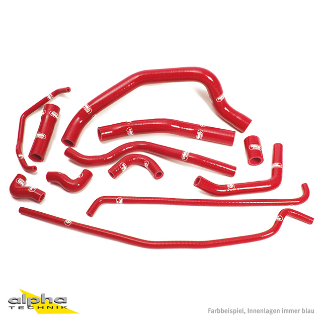 Kit de Mangueras de Silicona SAMCO SPORT rojo para Yamaha YZF1000R1 Año de Modelo 2007-2008