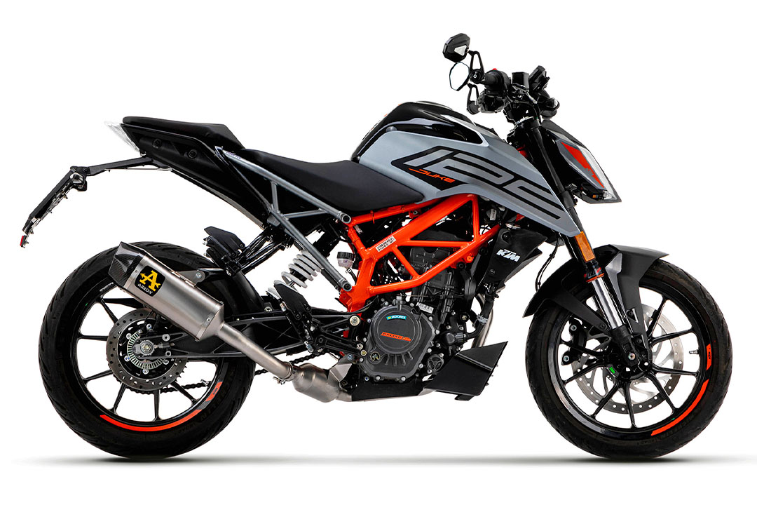 Escape ARROW INDY RACE Titanio para KTM 125 Duke y KTM 390 Duke a partir del año de modelo 2021-