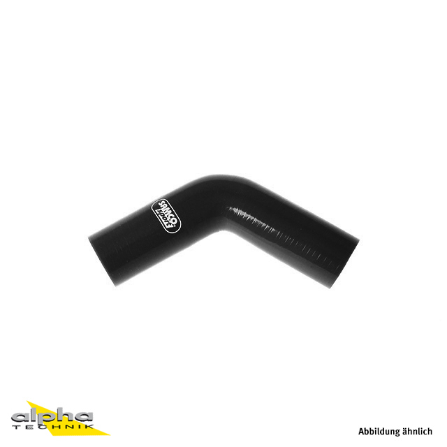 Manguera de silicona Samco, codo estándar de 60 grados, negro