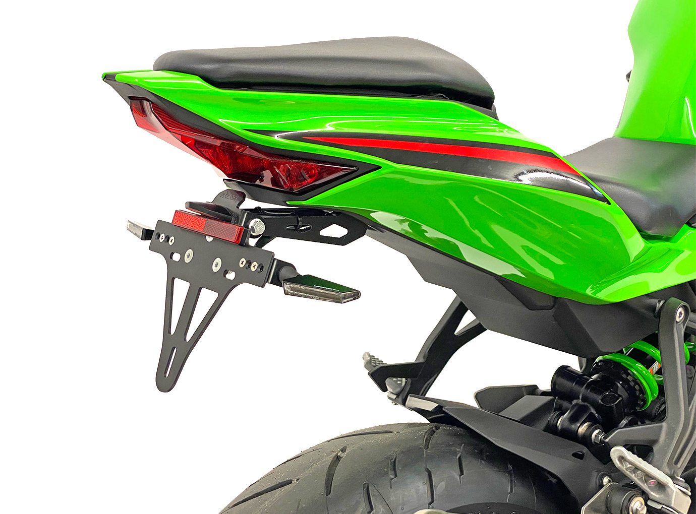 Soporte de matrícula alpha Technik para Kawasaki Ninja ZX4-R / ZX-4RR, año de modelo 2024-