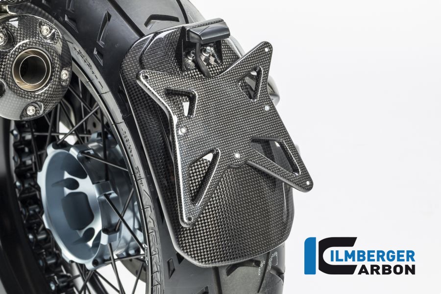Ilmberger Carbono protección contra el refrigerante incl. portamatrículas