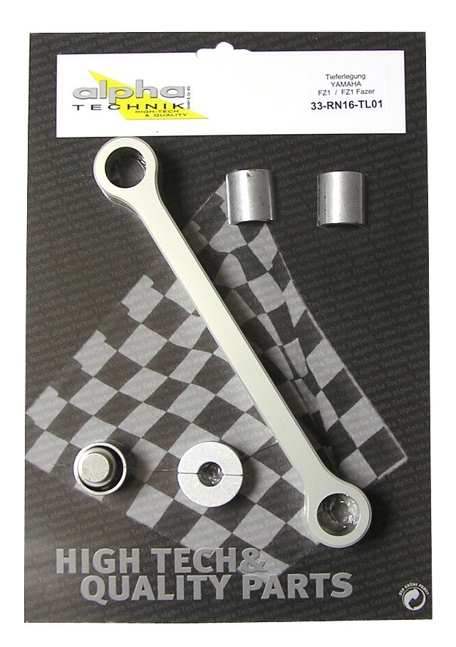 Kit de descenso alpha Technik 30mm Yamaha FZ1, FZ1 Fazer; Tipo RN16; a partir del año de modelo 2006