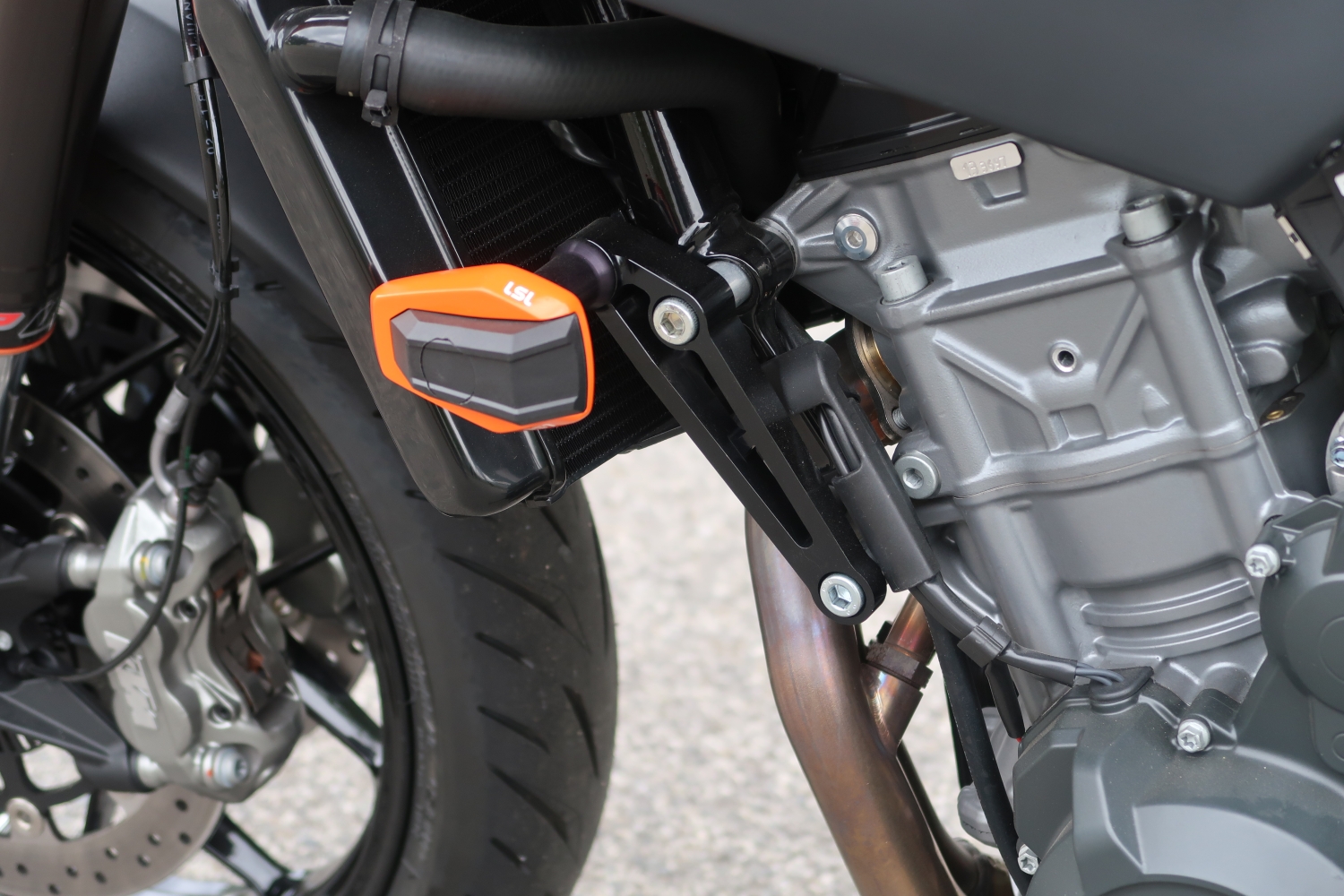 Kit de montaje LSL Crash Pad para KTM Duke 790, negro