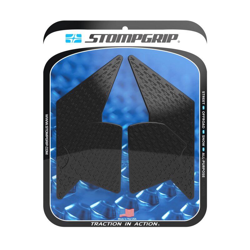 Stompgrip Almohadilla depósito de gasolina negra, Icono, Kit depósito de gasolina para Moto de Carretera Yamaha, Tenere 700, 2021-2025