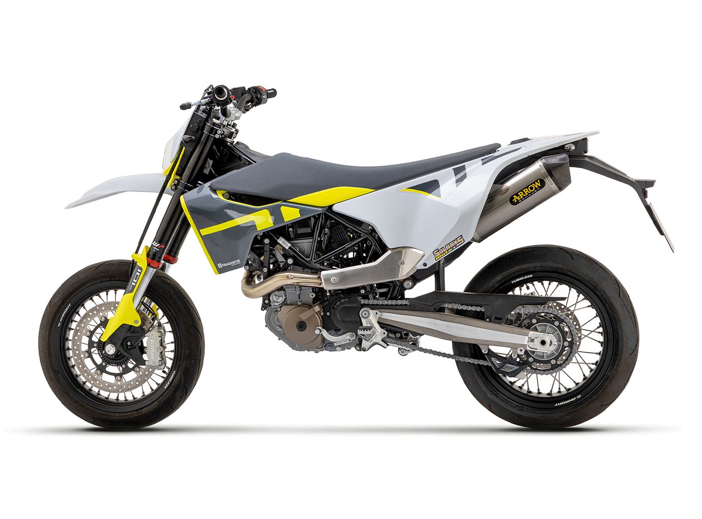 ARROW Silenciador RACE-TECH Titanio para Husqvarna 701 Enduro / Supermoto año del modelo 2017-2022