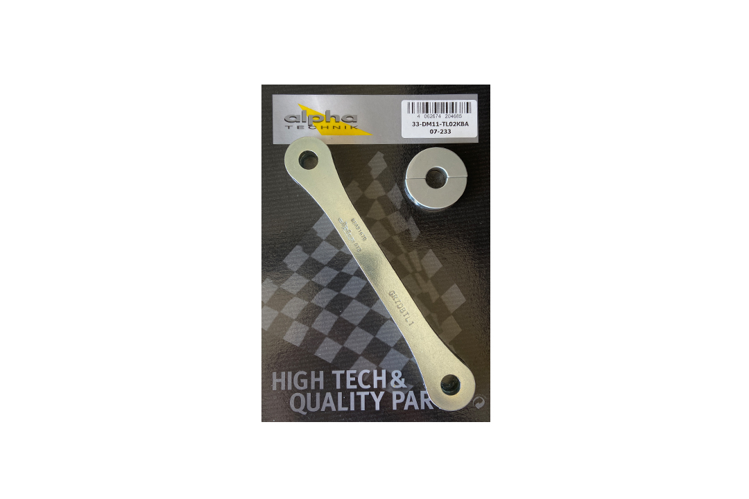 Kit de reducción de altura alpha Technik 40mm para Yamaha Tenere 700 World Raid / Extreme Edition, Tipo DM11 / DM15 / DM16, Año del modelo 2022-