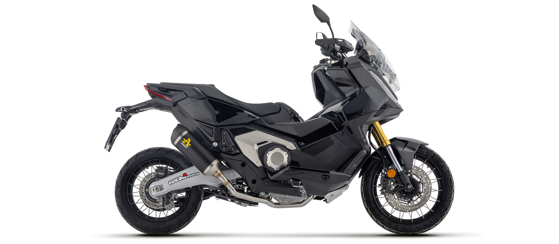 Escape ARROW RACE-TECH DARK Aluminio negro para Honda X-ADV 750 RH21 Año del modelo 2025-