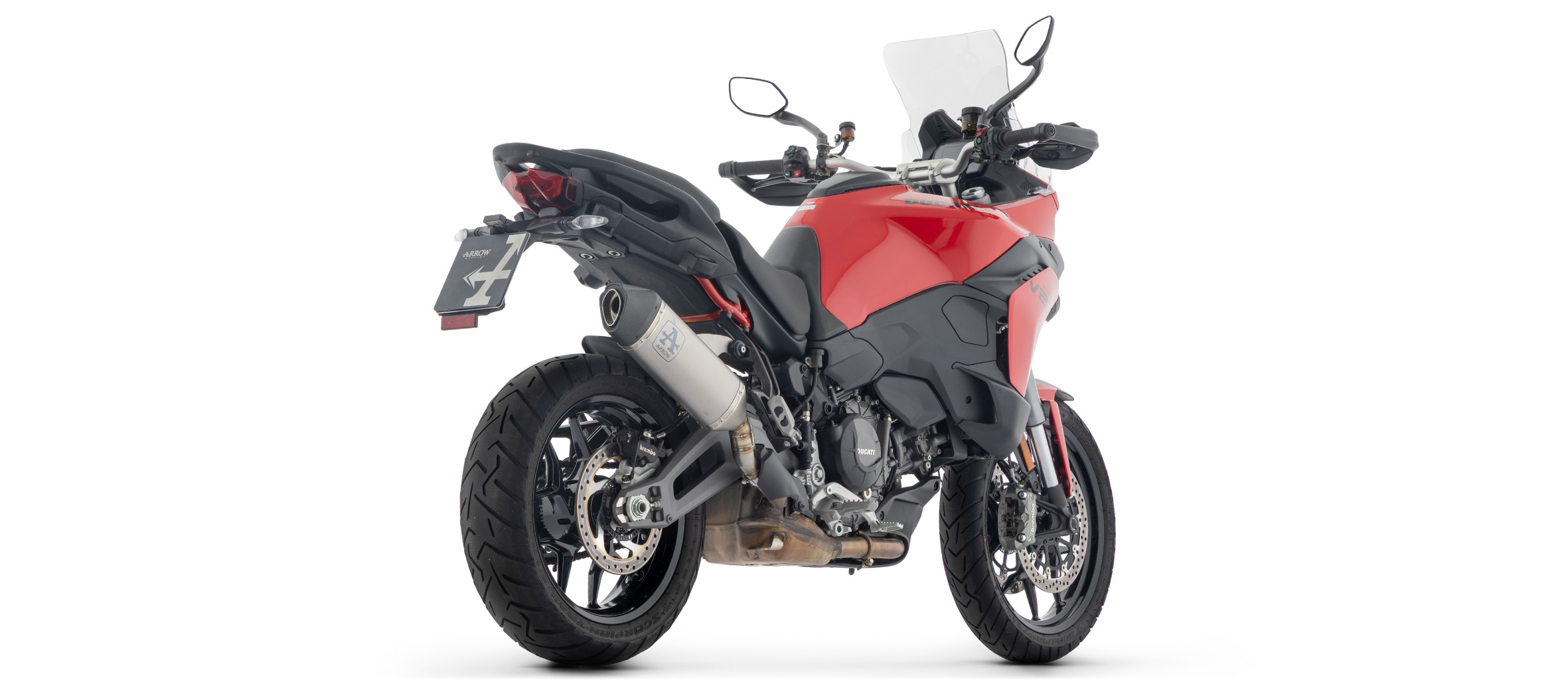 ARROW VELOCE DARK Slip-On Titanio negro, Ducati Multistrada V2, V2S, 2025-