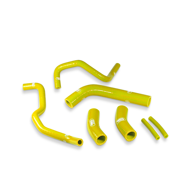 Kit de Mangueras de Silicona SAMCO SPORT Amarillo para Yamaha MT07, MT07 Moto Cage, MT07 Tracer, MT07 A, Tracer 700, XSR 700