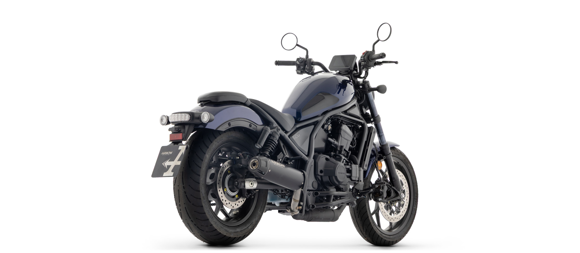ARROW Escape REBEL DARK Slip-On con Tapa Final de Carbono para Honda CMX 1100 Rebel, 2025-