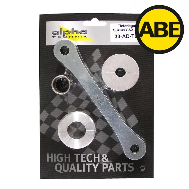 Kit de descenso alpha Technik 30mm para Suzuki GSXR600; Tipo AD; Año del modelo 1996-