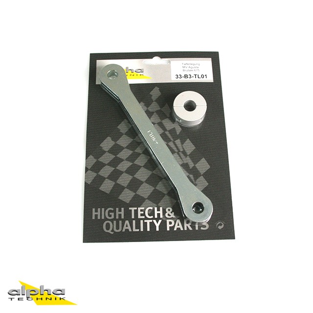 Kit de reducción de altura alpha Technik 25mm para MV Agusta Brutale 675; Tipo B3; Año del modelo 2012-