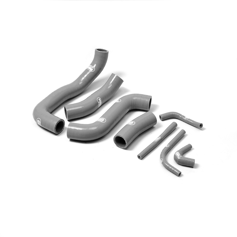 Kit de mangueras de silicona SAMCO SPORT gris antracita para Kawasaki ZRX1100 ZRX1200 a partir del año de modelo 1997- solo para vehículos con descongelación de carburador