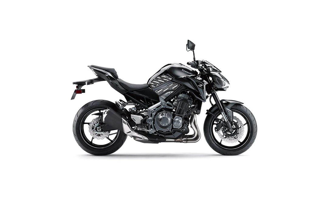 Stompgrip negro, Volcano, para Kawasaki Z900, 2017-2024