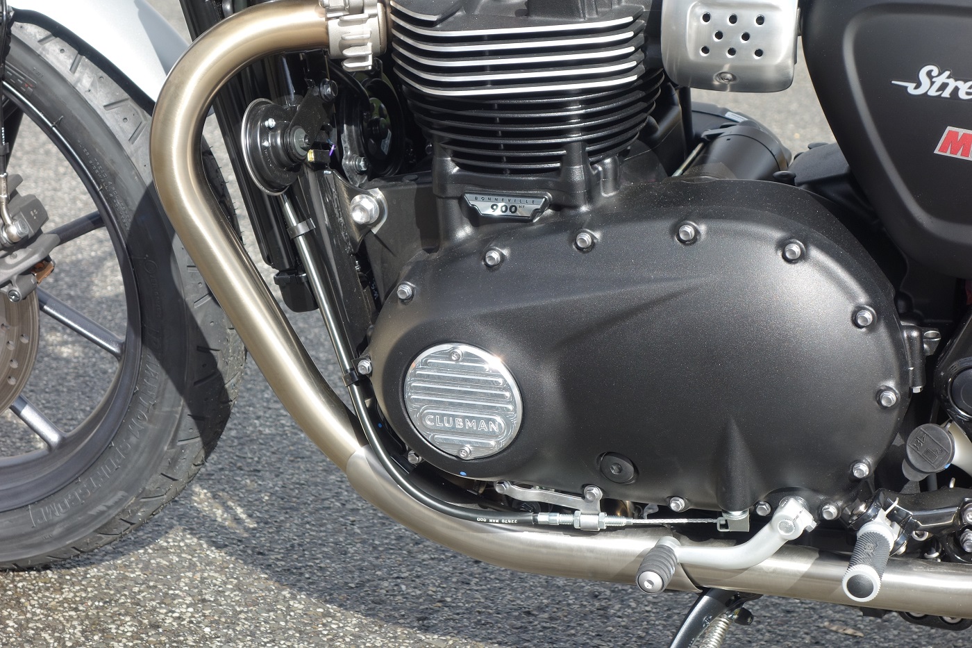LSL CLUBMAN carter tapa lado derecho, para Triumph Street Twin, plateado
