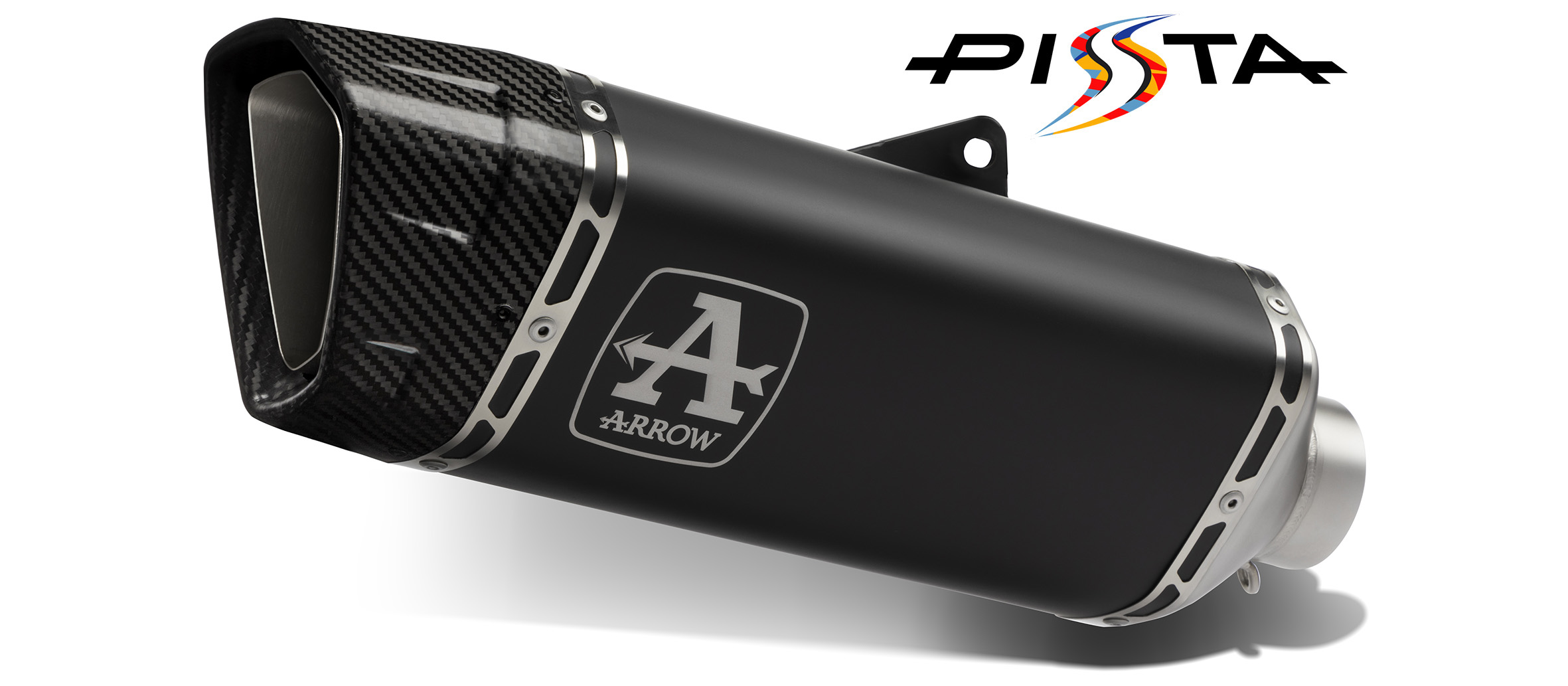 ARROW PISTA Slip-On Aluminio negro para KTM 990 RC R, 2025-