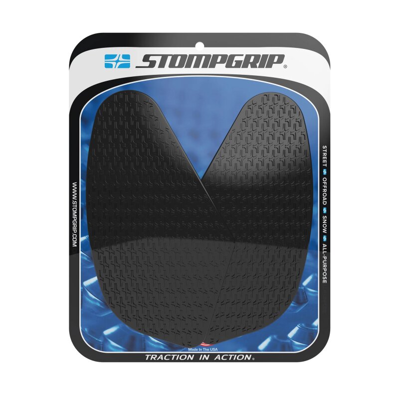 Almohadilla de tracción Stompgrip para depósito de gasolina negra, Icon, Kit de almohadillas de tracción para Streetbike para Yamaha Tracer 9 GT, 2024-2025