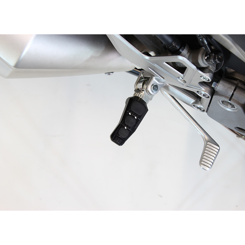 Gilles Kit de reposapiés de repuesto, para pasajero, negro para Yamaha YZF-R1 2002-, YZF-R6 2003-2020