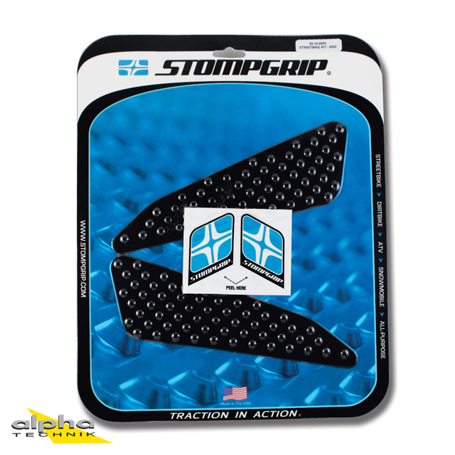 Stompgrip negro, Volcano, para modelos BMW, KTM, Moto Guzzi (ver lista de compatibilidad)
