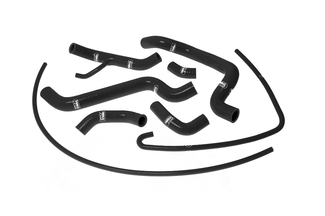Kit de mangueras de silicona SAMCO SPORT negro mate para Ducati 848 1098 R S 1198 R S año de modelo 2007-2014