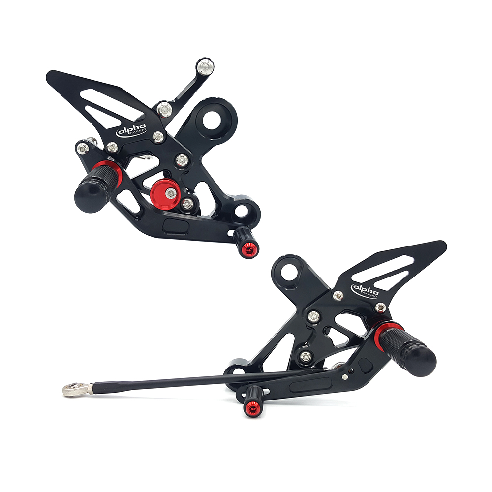 >TRACK< Sistema de reposapiés negro Yamaha MT09 a partir de 2014 / MTN850-A a partir de 2017 / MTM-850 a partir de 2016 ABE