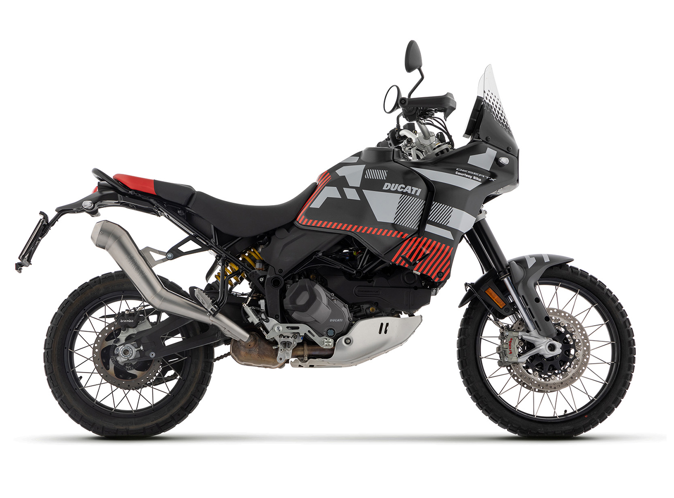 Silenciador ARROW DAKAR REPLICA para Ducati Desert X 950, años de modelo 2022-2023