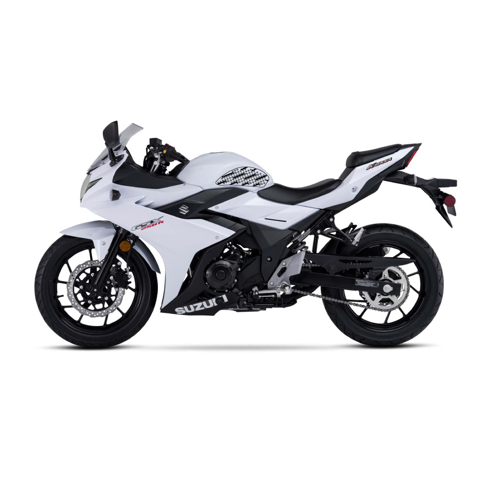 Stompgrip Traction Pads negros, para Suzuki GSX250R, 2018-2025