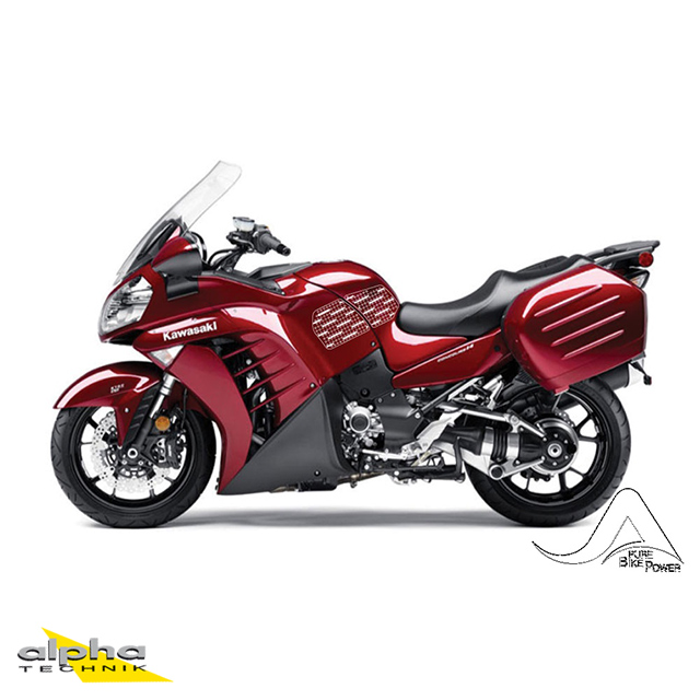 Stompgrip negro, Volcano, para Kawasaki 1400 GTR, 2008-2020