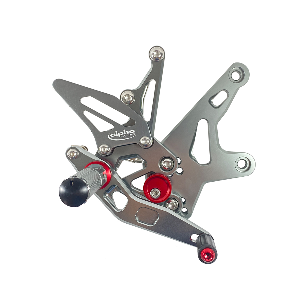 >TRACK< Sistema de reposapiés de titanio Kawasaki Ninja 400 a partir de 2018 / Z400 a partir de 2019 ABE