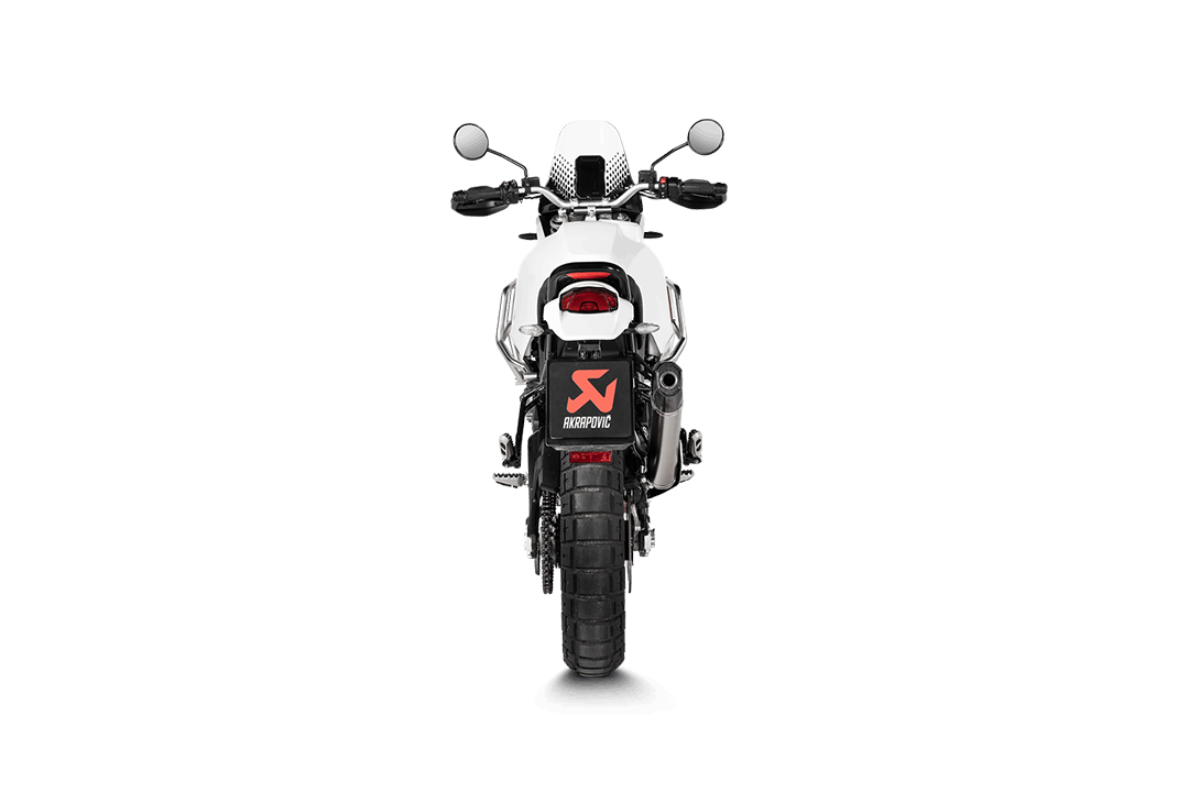 Sistema de escape Akrapovic Slip-On Line (Titanio) para Ducati DesertX, Tipo 1X, Año de modelo 2022-