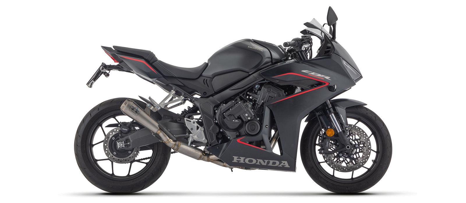 ARROW Escape PRO RACE Sistema completo de competición para Honda CBR650R, CB650R 2024-, Titanio