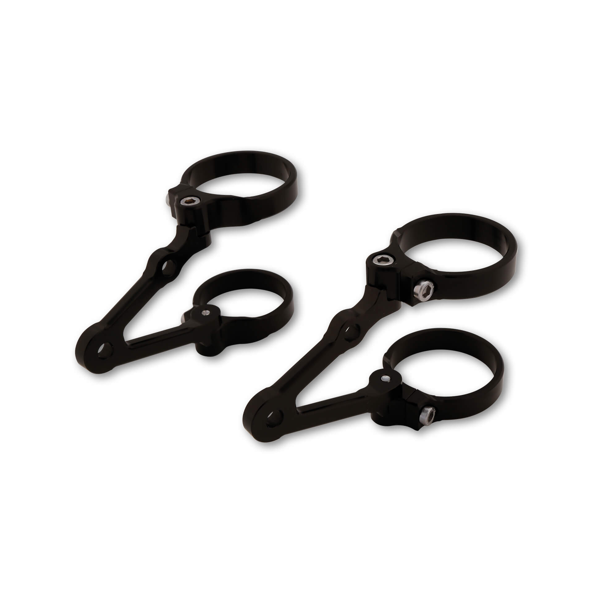 Soporte de faro LSL, giratorio, corto, Ø 50/54 mm con puntals de 67mm con alojamiento para luz de intermitente