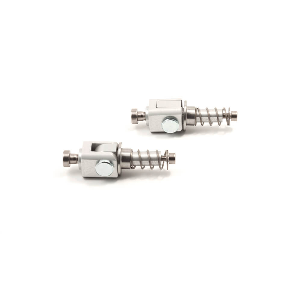 Soporte de estribera de pasajero plegable LSL, plata