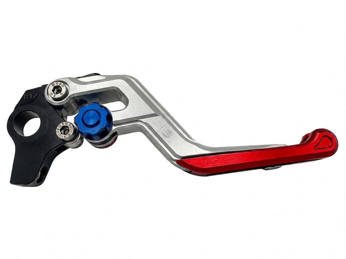 LSL ERGONIA Maneta de Freno R22 Plata/Azul/Rojo