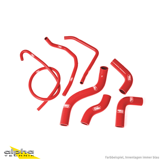 Kit de mangueras de silicona SAMCO SPORT rojo para Kawasaki Z1000 año del modelo 2003-2006