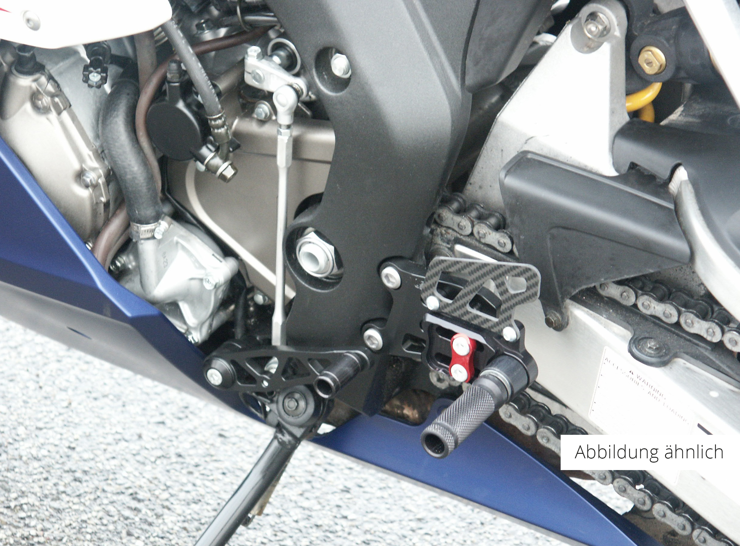 Estriberas LSL 2Slide para Honda CBR1000RR, 2017-, negro-rojo