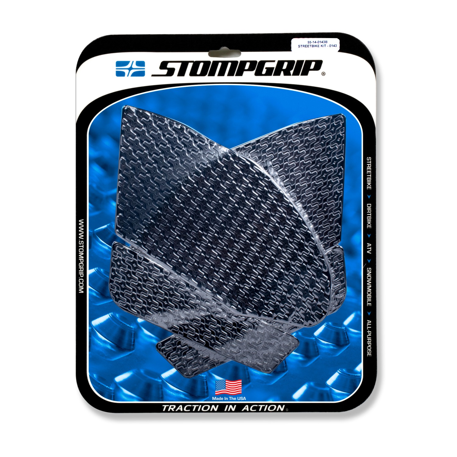 Stompgrip Traction Pads negras, para Suzuki GSXR1000(R), 2017-2025