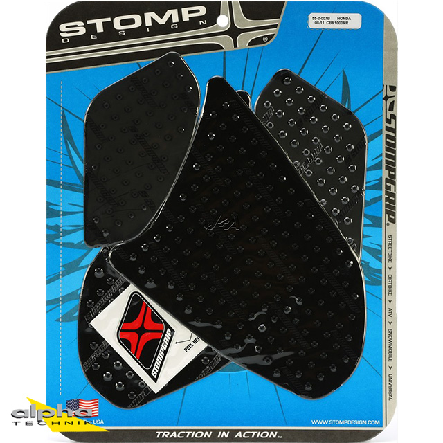 Stompgrip negro, Volcano, para Honda CBR1000RR, 2008-2011