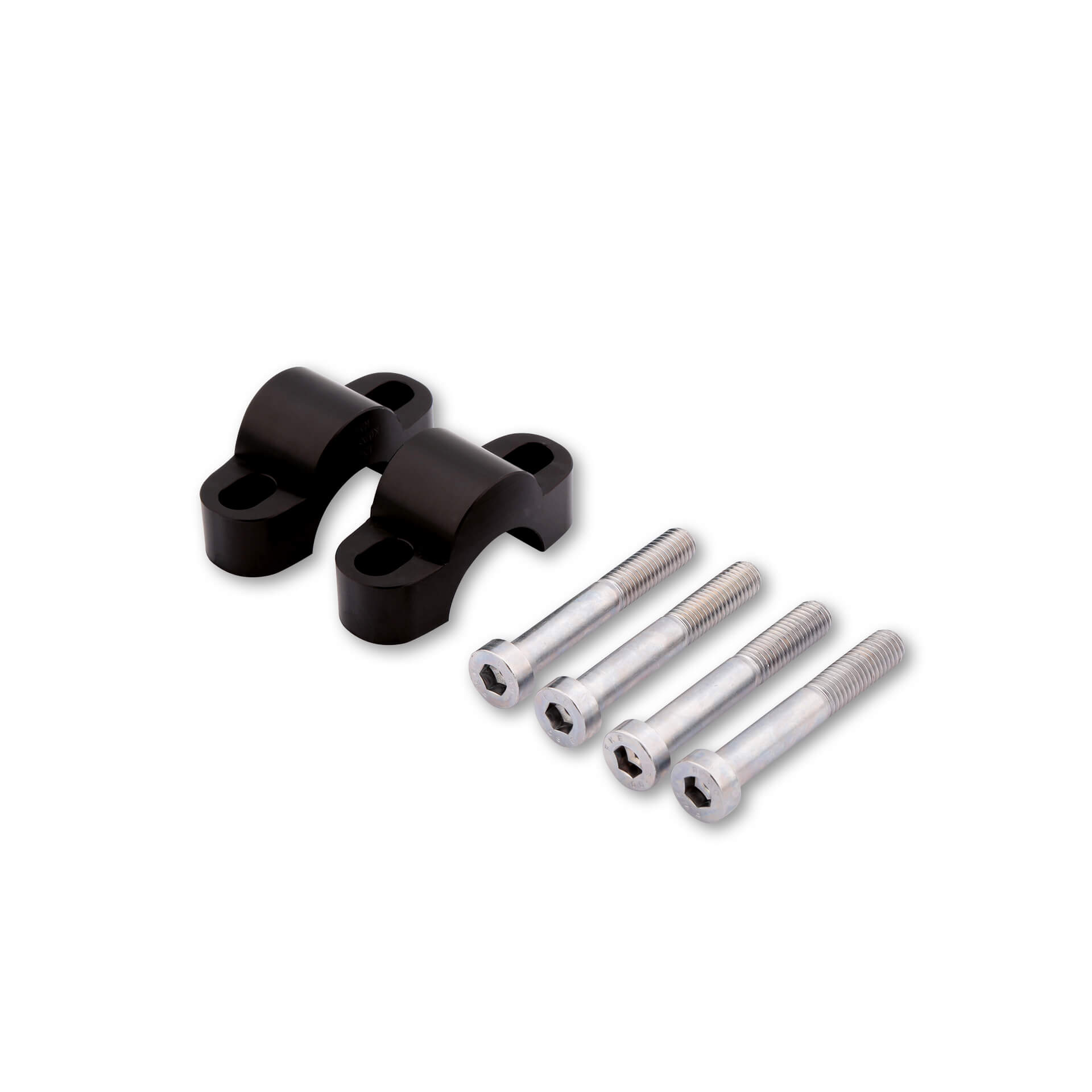 Juego Elevador de Abrazadera LSL 15 mm, con Tornillo de 55 mm, para manillar de 28,6 mm, negro