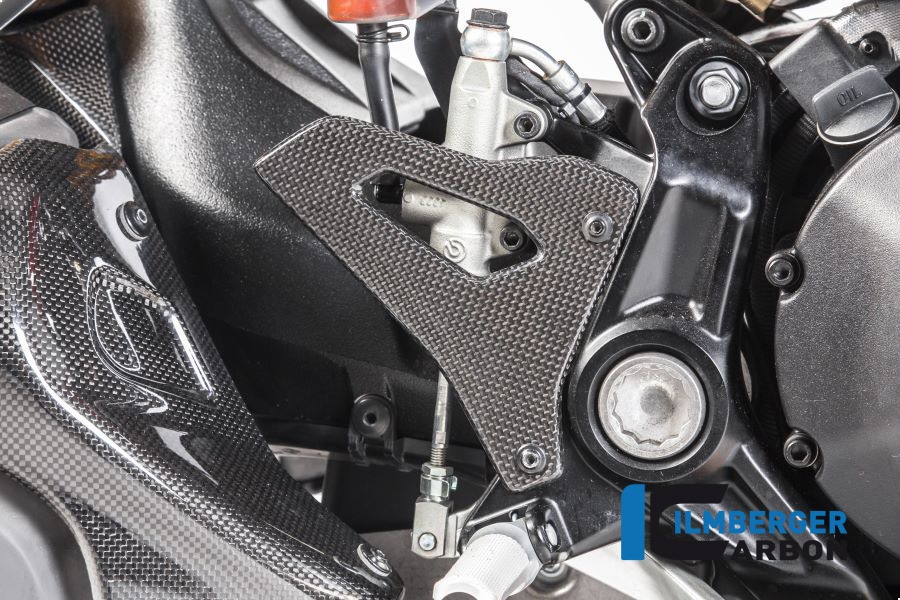 Ilmberger Carbon Protector de talón lado derecho brillo