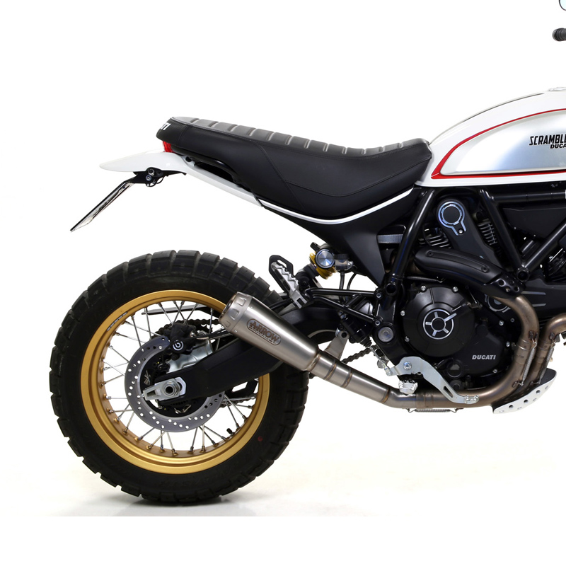 Silenciador final ARROW PRO-RACE de acero inoxidable para Ducati Scrambler Desert Sled a partir del año modelo 2017-