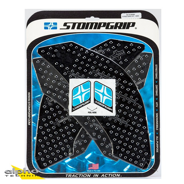 Stompgrip negro, Volcano, para Yamaha XJ6 Diversion (F), 2009-2015