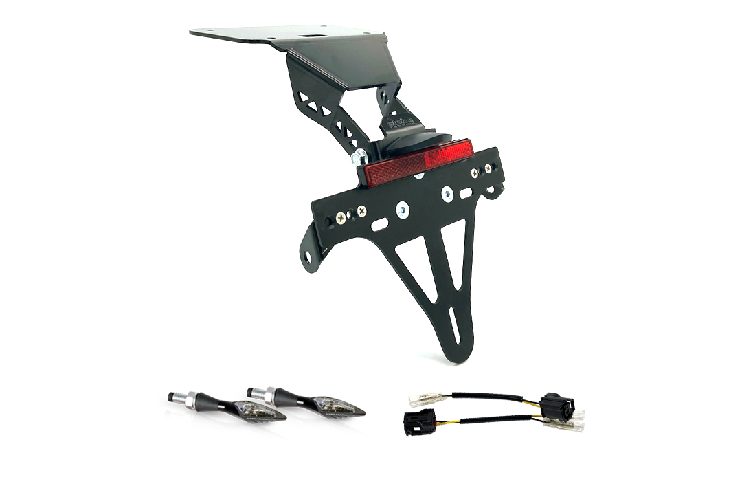 alpha Technik Kit de soporte de matrícula-luz de intermitente X-LED para YZF-R3 / MT03 a partir del año modelo 2020- (Trasero)