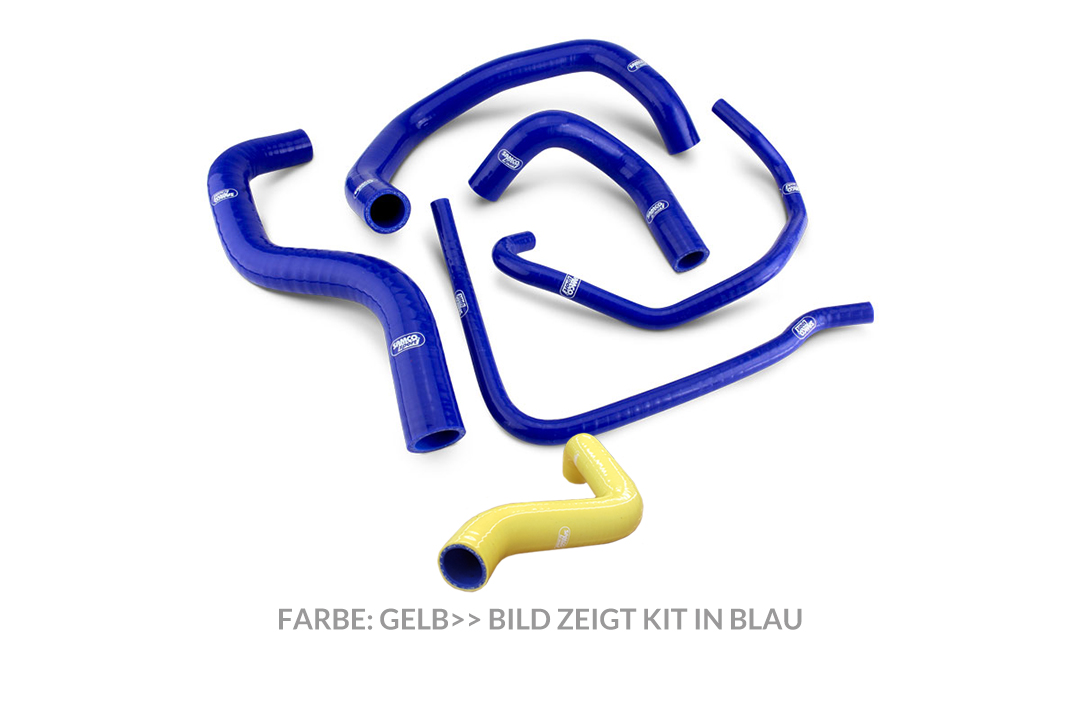 Kit de Mangueras de Silicona SAMCO SPORT amarillo para Kawasaki ZX6R y ZX6RR año de modelo 2003-2004