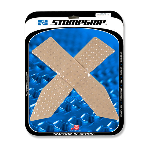 Stompgrip transparente, Volcano, para BMW, K1600 (B,GT,GTL), 2018-2025, K1600 Grand America, 2019-2025 y Honda, VFR1200X, 2010-2017