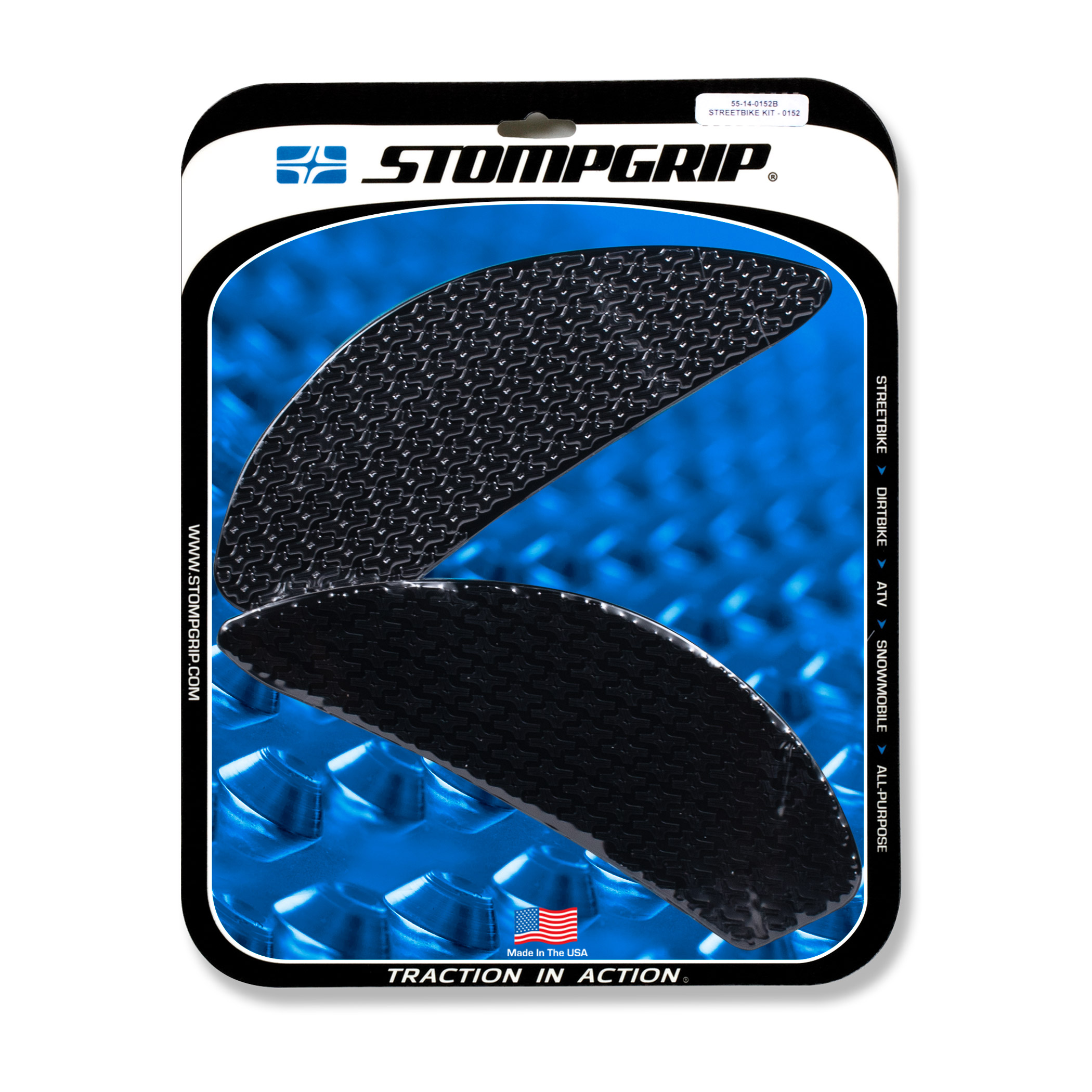 Almohadillas de tracción Stompgrip negras, para Suzuki GSX250R, 2018-2025
