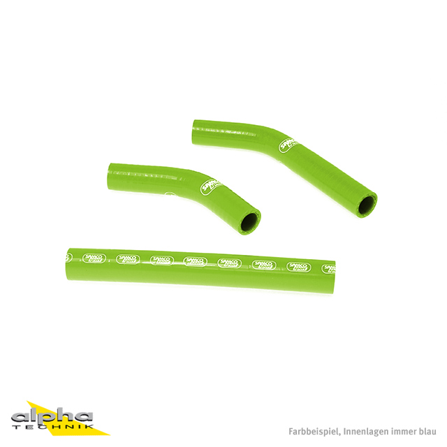 Kit de Mangueras de Silicona SAMCO SPORT verde para KTM SX250 XC250 XC300 año modelo 2007-2010