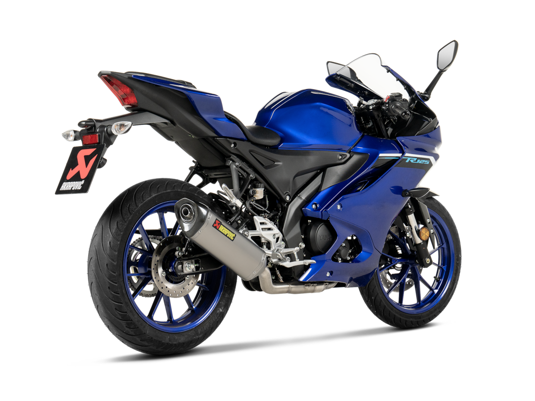 Akrapovic Racing Line (Titanium) para Yamaha YZF-R125 2021-2025, MT-125 2021-2025, YZF-R25, 2021-2025
