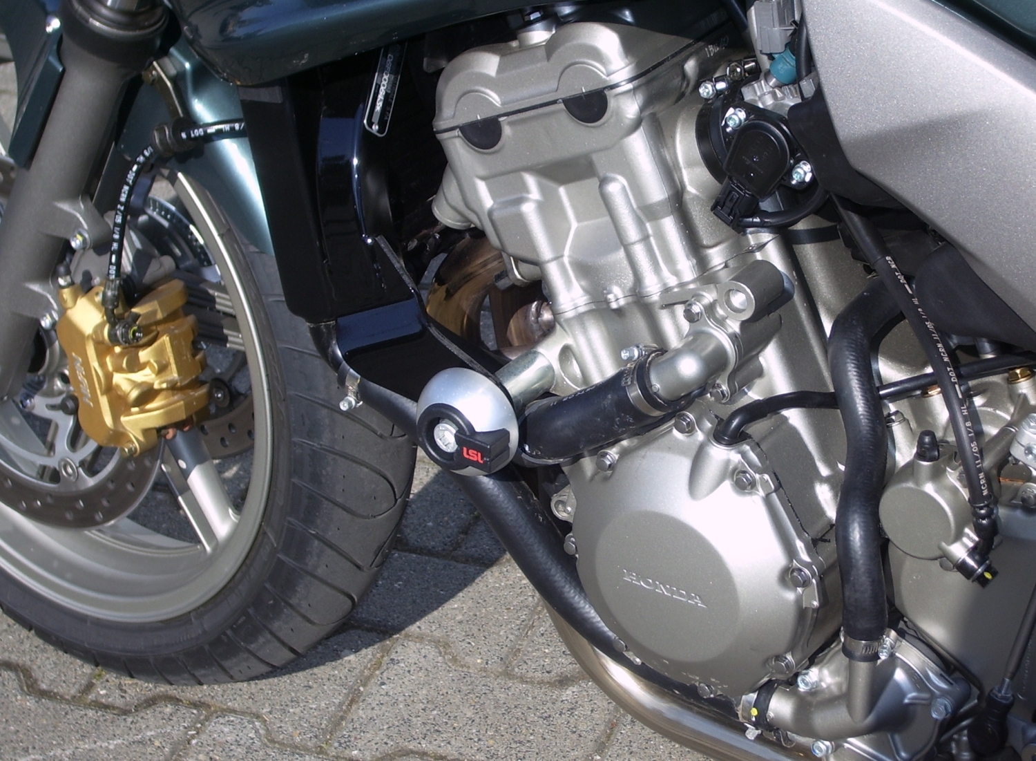 Kit de montaje de Crash Pads LSL para Honda CBF1000, 2006-2009, DS, negro