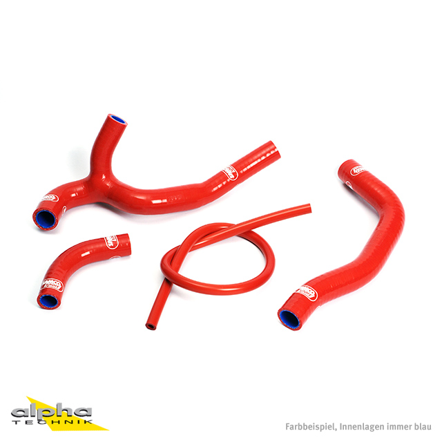 Kit de mangueras de silicona SAMCO SPORT rojo para Honda CRF450R Año del modelo 2005-2008